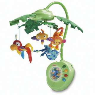    Fisher Price Rainforest Peek A Boo Leaves Musical Mobile Baby