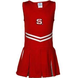 NCAA North Carolina State Wolfpack Infant Girls Red Cheerleader Dress 