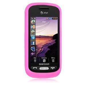  HOT PINK Durable Rubber Silicone Skin Case for Samsung A887 Solstice 