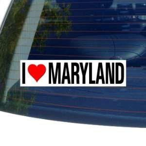  I Love Heart MARYLAND   Window Bumper Sticker Automotive
