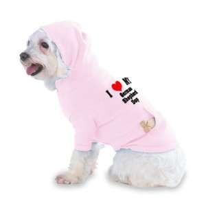  I Love/Heart German Shepherd Dog Hooded (Hoody) T Shirt 