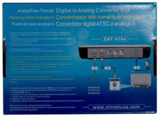 Zinwell ZAT 970A Digital to Analog TV Converter Box (for Antenna Use 