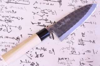 Tojiro japanese chef knife hammered black finish series deba 165mm 