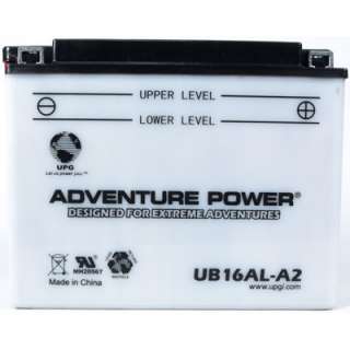   UPG UB16AL A2 12V 16Ah Motorcycle Battery Replaces YB16AL A2
