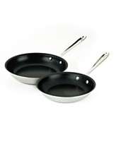 All Clad Stainless Steel Nonstick Fry Pans, 8 and 10 Set of 2