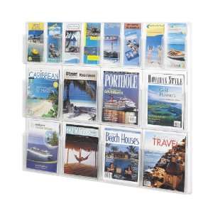  Safco Plastic Literaure Display, 8 Magazines/8 Pamphlets 