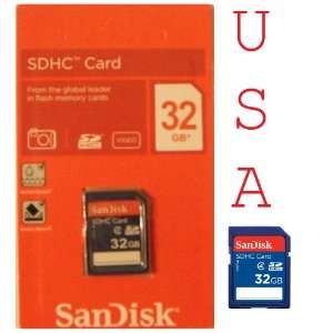    Sandisk Memory Card 32gb Sdhc Flash Memory Card 32 Gb Electronics