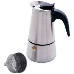 Brand New 4 Cup Surgical Stainless Steel Espresso Maker  