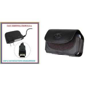  Premium Home Wall Travel Charger+ Leather Case Holster 