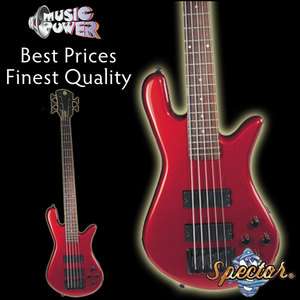 Spector Performer Metallic Red 5 String Bass Guitar   Piece Rock Maple 