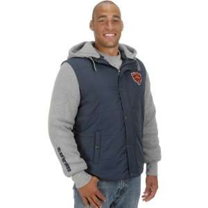  Pro Line Chicago Bears Mens Quilted Vest With Thermal 