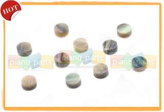 Green Abalone Inlay 20 pieces Guitar Dots 6mm  