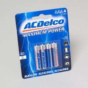  AC Delco 4 Pack AAA Batteries Case Pack 48 Electronics