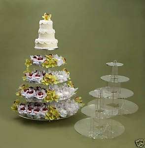 Crystal Palace Cupcake Tree stand 6 tier clear acrylic  
