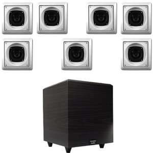  Acoustic Audio S191 Home Surround Sound System w/7 5.25 