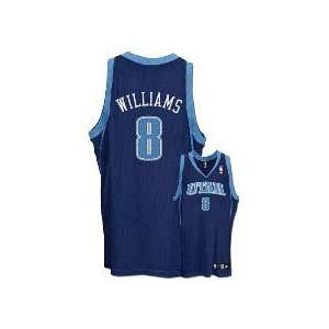   Williams Utah Jazz #8 Authentic Adidas NBA Basketball Jersey (Blue
