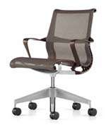 Herman Miller Aluminum Aeron Ergonomic Chair Graphite Frame Carbon 