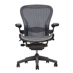  Aeron Chair   by Herman Miller   Loaded Lumbar   Carbon 
