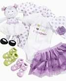    Baby Starters Baby Hat, Baby Girls Purple Heart Print Beanie 