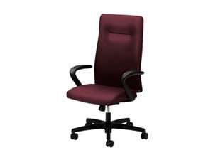 HON Ignition Series Executive High Back Chair, Wine Fabric Upholstery