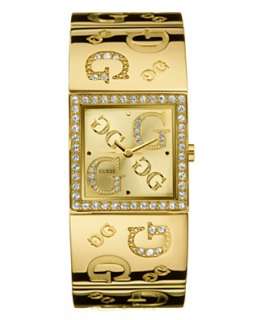 GUESS Watch, Womens Goldtone Logo Bracelet G96049L   GUESS Watches 