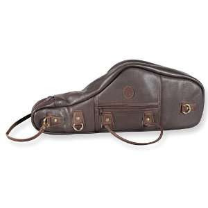  Levys Leather Alto Sax Gig Bag, Brown Leather Musical 
