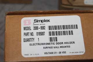SIMPLEX 2088 9582 WALL ELECTROMAGNETIC DOOR HOLDER NIB  