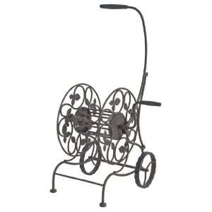 Ames True Temper 2397400 Decorative Metal Hose Cart With 100 Foot Hose 