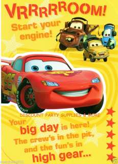 Disney Cars McQueen & Friends Birthday Greeting Card  