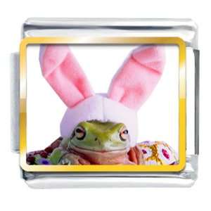  Animal Photo Easter Bunny Frog Italian Charms Bracelet Link 