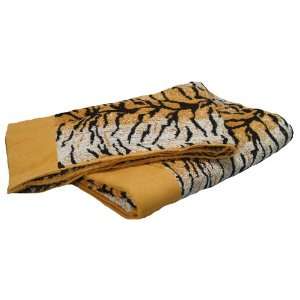   100 Percent Cotton Animal Print Beach Towel, Tiger