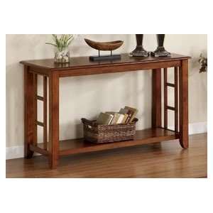  Solid Wood Console Table in Antique Wood Finish