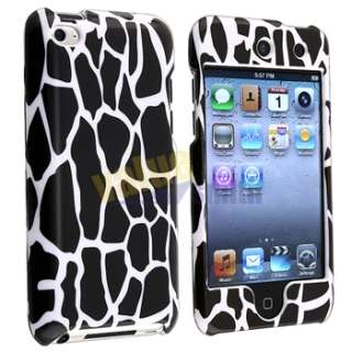 new generic snap on case for apple ipod touch 4th gen black giraffe 
