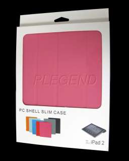 Pink Magnetic Smart Cover Protect Case for Apple iPad 2  