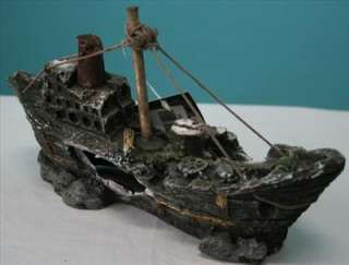 Aquarium Decoration 8.5 Shipwreck Ornament @ Reef or Fresh or Marine 