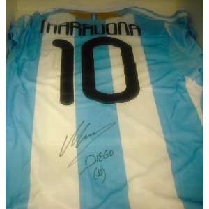  Argentina Diego Maradona Autographed / Signed Soccer 