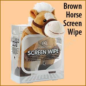 Aroma Home Computer Care Screen Wipe Cleaner Chamois Brown Horse 