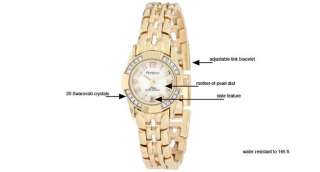   Crystal Accented Easy to Read Gold Tone Watch Armitron Watches