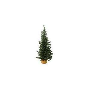  Pack of 6 Mini Pine Artificial Village Christmas Trees 24 