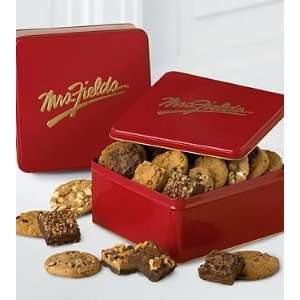 Mrs. Fields Classic Tin With Brownie & Cookie Assortment