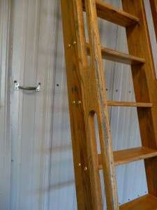 Attic Ladder Antique Space Saving Stairs Loft Library Ship Ladder 