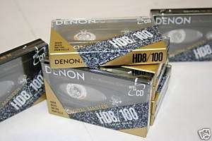 10 Denon HD8 100 Metal Cassette Tapes  