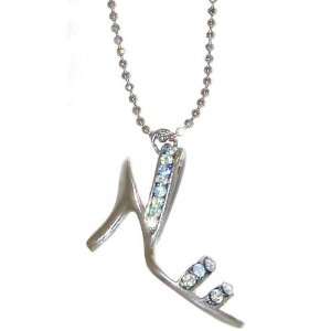   , Set with Crystal Rhinestones In Aurora Borealis with Silver Finish