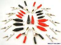 28pc Electrical Alligator Clips Assortment Kit Clamps  