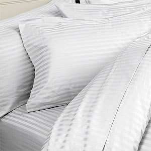   Cotton Duvet Cover Set , King, White St, Made in ITALY