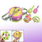 Assorted Color Music Drum Shaking Bell Toy for Baby Toddler