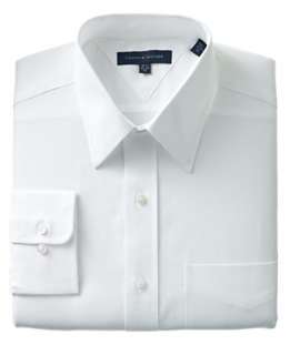 Tommy Hilfiger Dress Shirt, White Pinpoint   Dress Shirts & Ties Tommy 