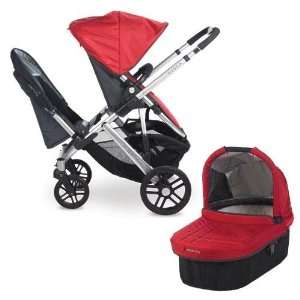  UPPAbaby 0112 DNY Denny VISTA Double Stroller Kit with 