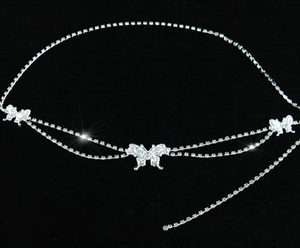 SEXY Butterfly Sparkling Crystal Belly Chain Belt L013  