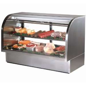     CURVED GLASS DISPLAY CASE   REFRIGERATED BAKERY